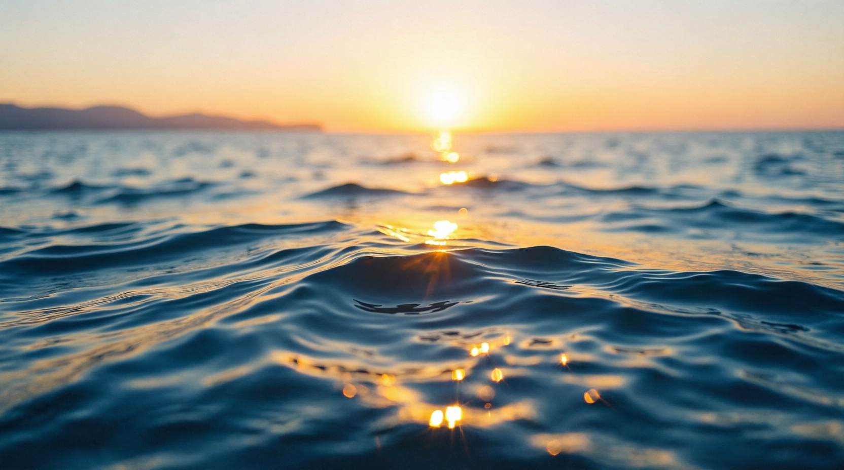Mediterranean Sea at sunset